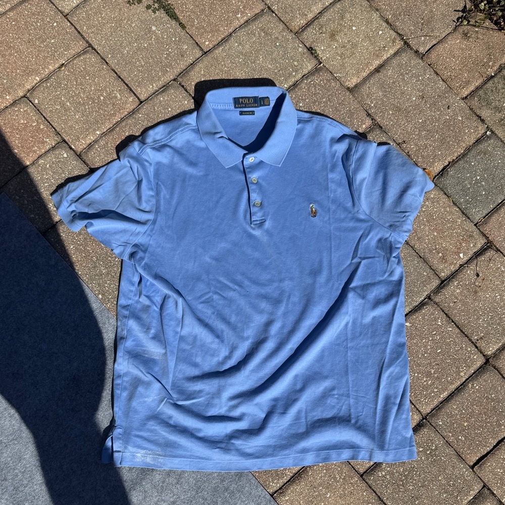 Polo by Ralph Lauren Men's Sky Blue Polo Shirt